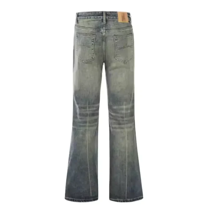Jean Flare Vintage Effet Délavé
