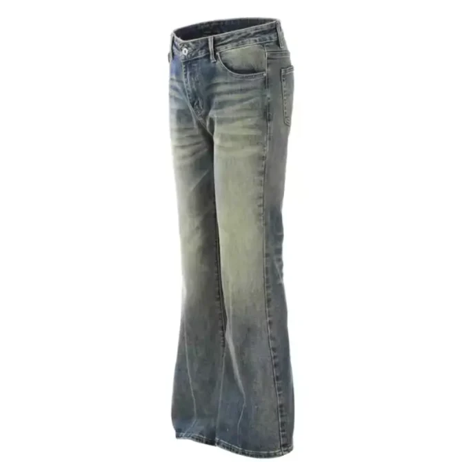 Jean Flare Vintage Effet Délavé