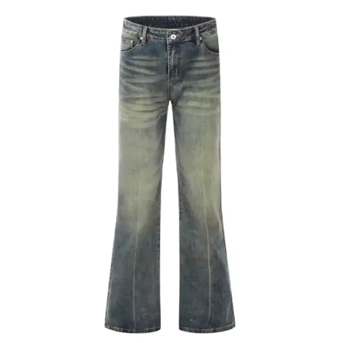 Jean Flare Vintage Effet Délavé